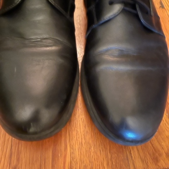 Aquatalia Mens Leather Dress Shoes Black Size 8.5M Made in Italy - Picture 4 of 5